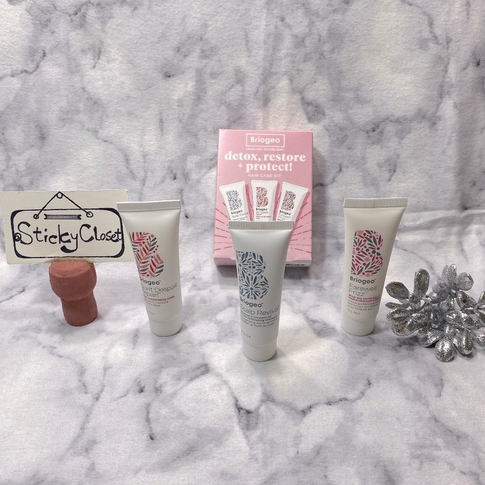Briogeo Haircare Set-Moisture Superfood&Deep Conditioning Mask,Cream-3pc-BOX-NEW